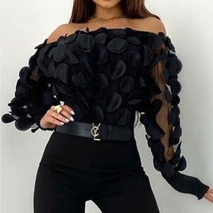 Black Off the Shoulder Top NEW!